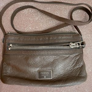 Fossil  Mini Dawson Crossbody Brown Leather